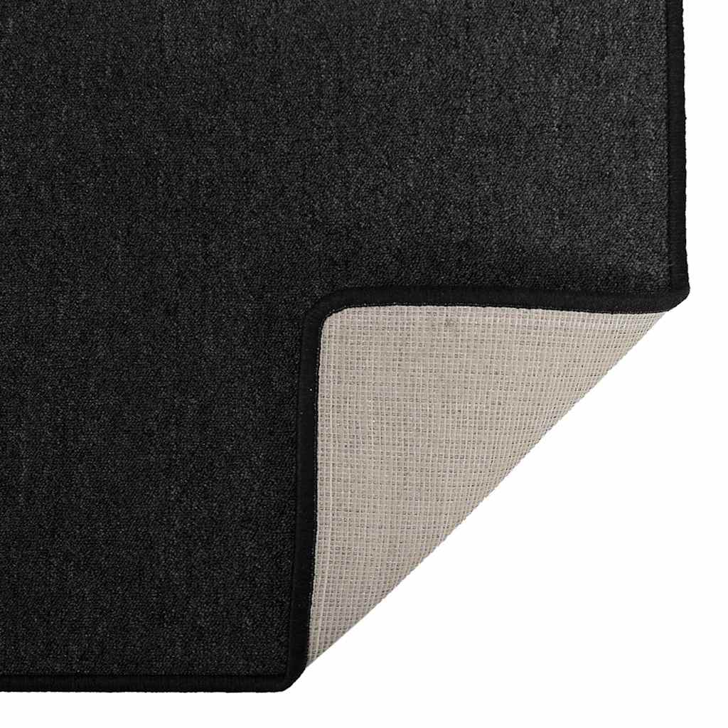 Anthracite Runner Rug 100 x 250 cm 100% Polypropylene
