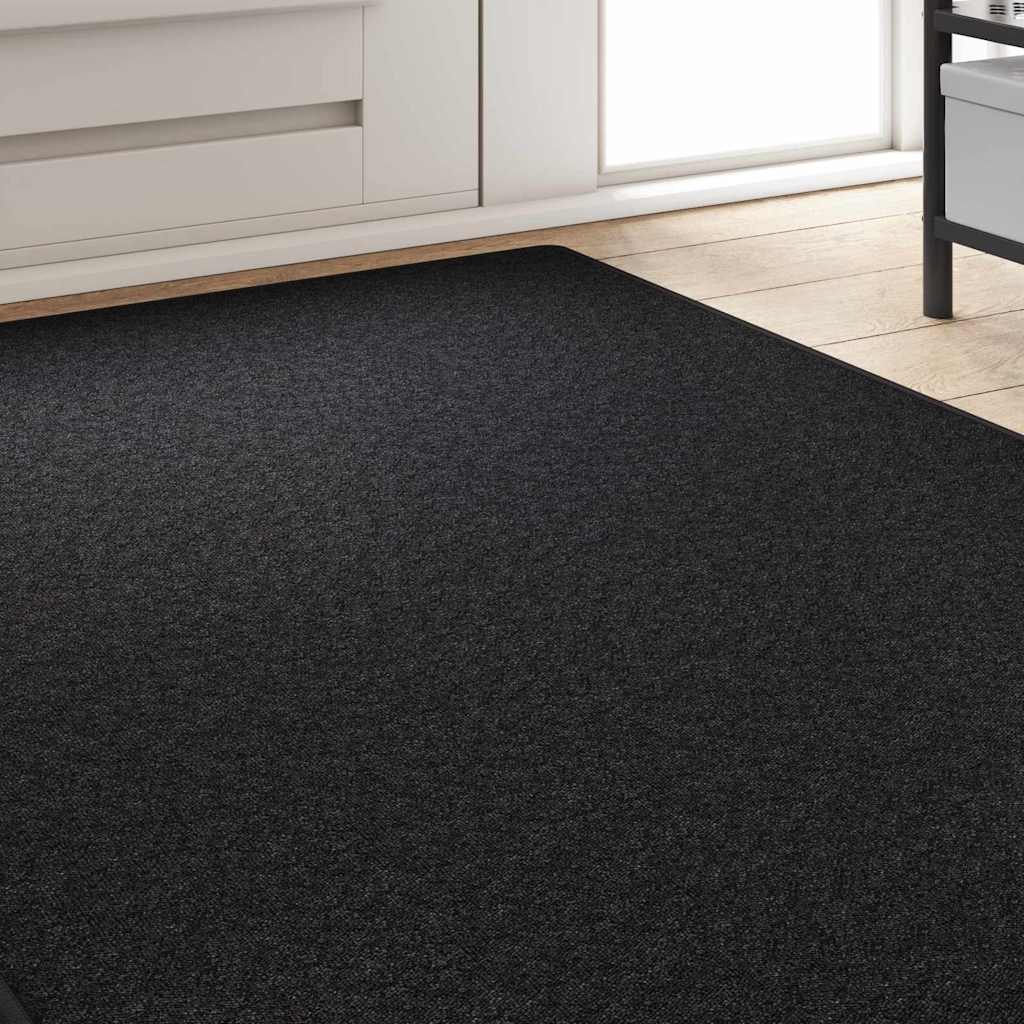 Anthracite Runner Rug 100 x 250 cm 100% Polypropylene
