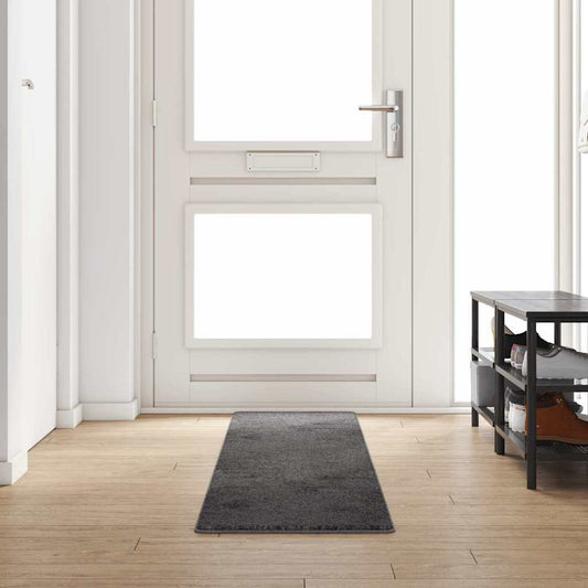 Grey Runner Rug 50 x 300 cm 100% Polypropylene Tufted