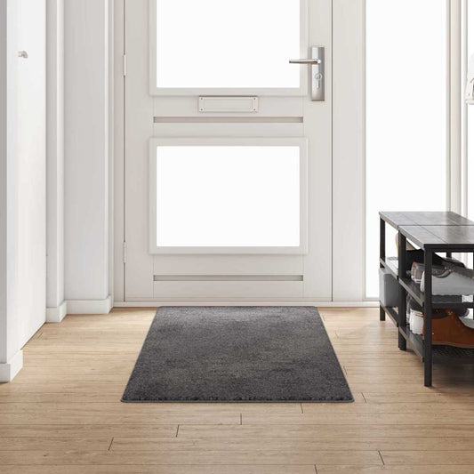 Grey Runner Rug 80 x 250 cm 100% Polypropylene Tuft