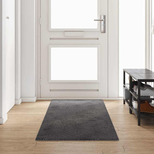 Grey Rug Runner 80 x 300 cm 100% Polypropylene Tufted