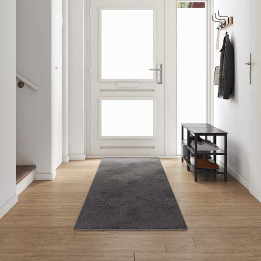Carpet Runner Grey 80 x 500 cm 100% Polypropylene Tufted