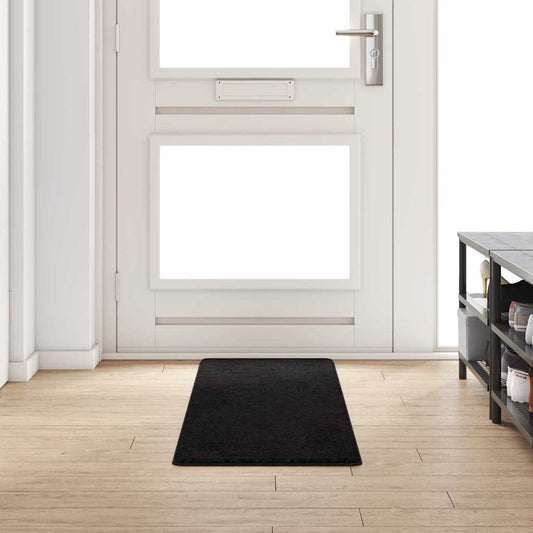 Black Runner Rug 50 x 200 cm 100% Polypropylene Tufted