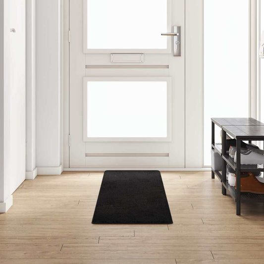 Black Runner Rug 50 x 250 cm 100% Polypropylene Tuft