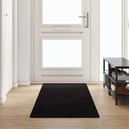 Black Runner Rug 80 x 300 cm 100% Polypropylene Tuft