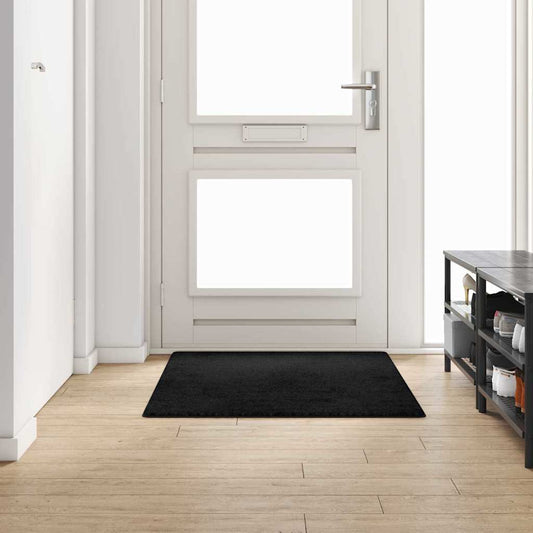Black Runner Rug 100 x 150 cm 100% Polypropylene Tufted