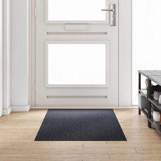 Teppichläufer Anthrazit 80 x 200 cm Stoff