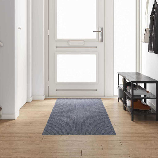 Runner Rug Light Gray 80 x 300 cm Fabric