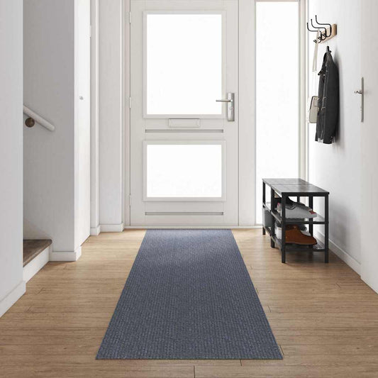 Carpet Runner Light Gray 80 x 500 cm Fabric
