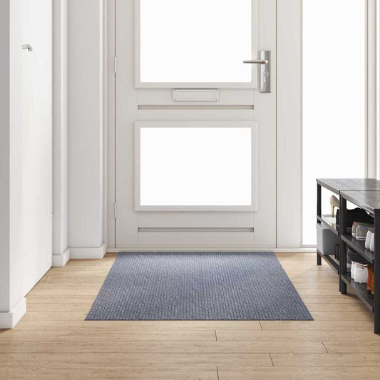 Runner Rug Light Grey 100 x 100 cm Fabric