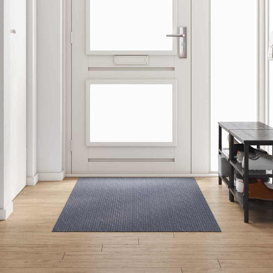 Hall Runner Light Grey 100 x 250 cm Fabric