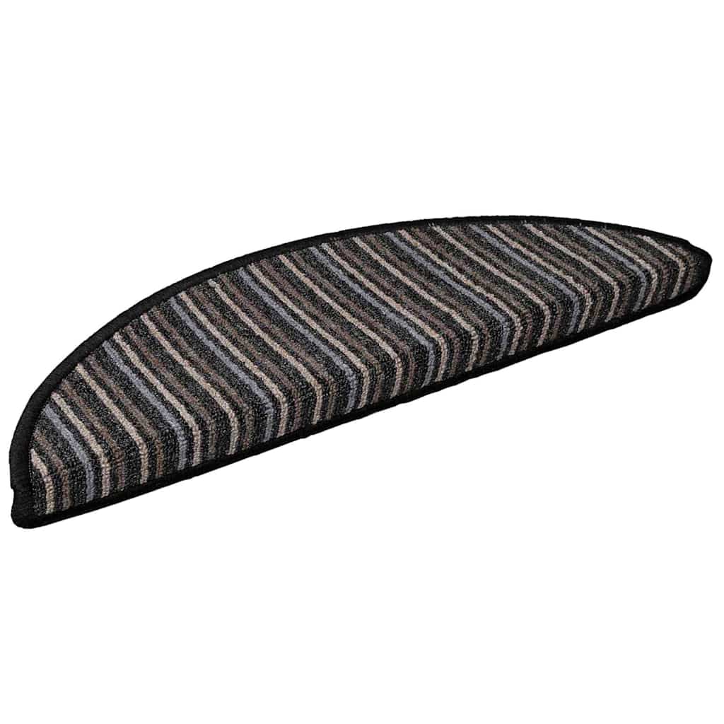 Selbstklebende Treppenschoner 15 pcs Anthrazit 56 x 17 x 3 cm