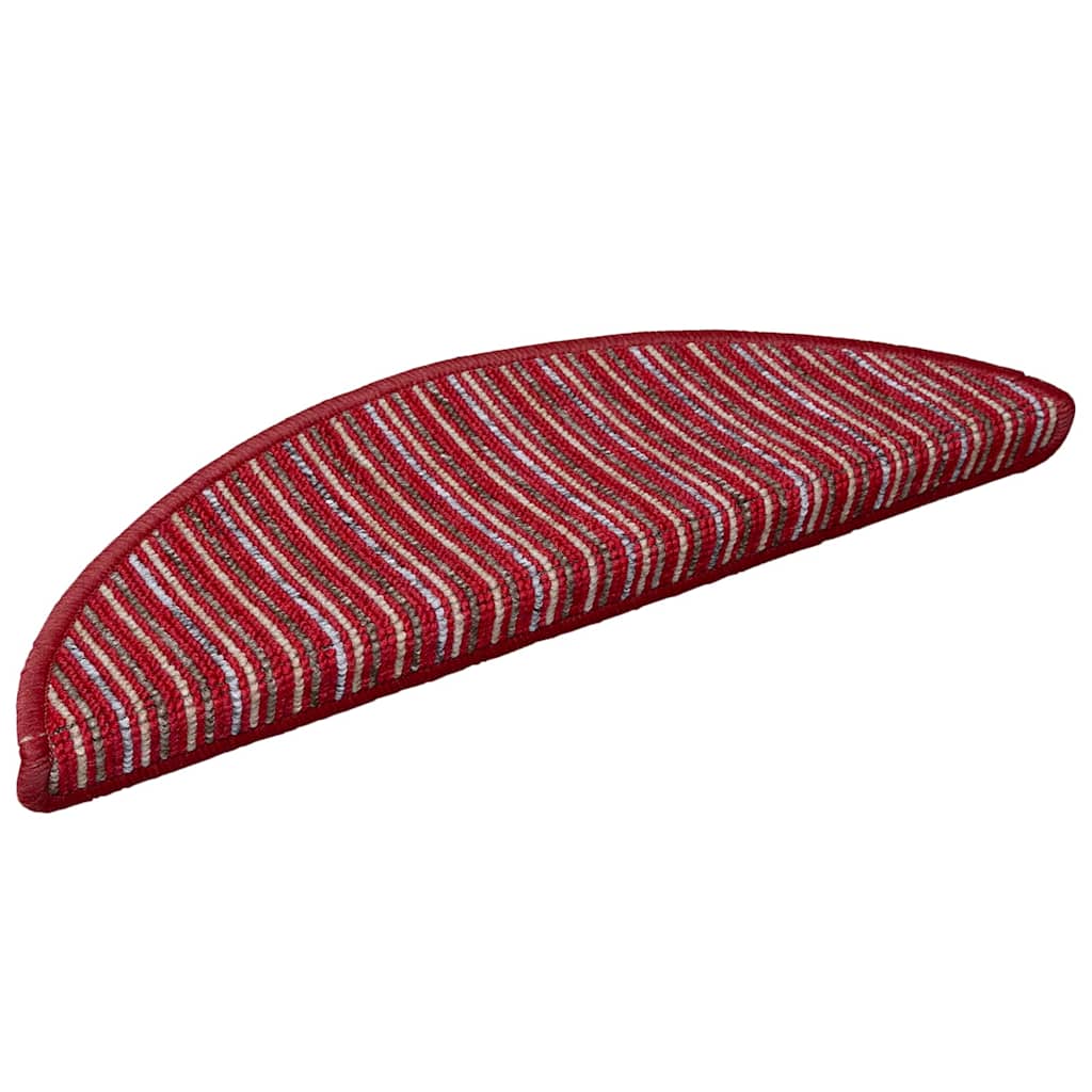 Protège-escaliers autocollants 15 pcs Rouge 56 x 17 x 3 cm