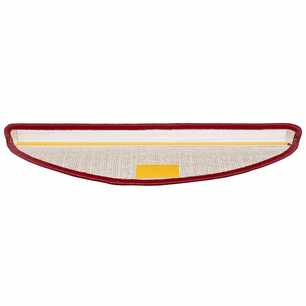 Protège-escaliers autocollants 15 pcs Rouge 56 x 17 x 3 cm