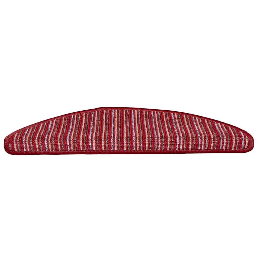 Protège-escaliers autocollants 15 pcs Rouge 56 x 17 x 3 cm