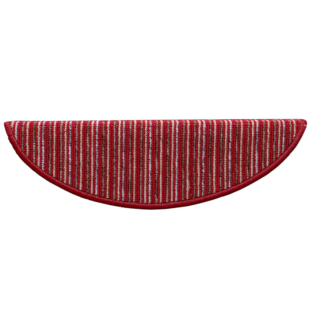 Protège-escaliers autocollants 15 pcs Rouge 56 x 17 x 3 cm