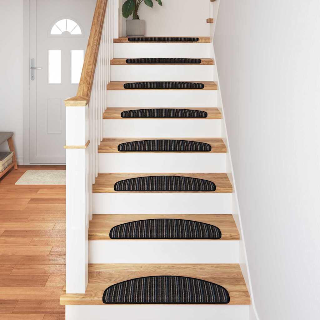 Selbstklebende Treppenschoner 15 pcs Anthrazit 65 x 21 x 4 cm