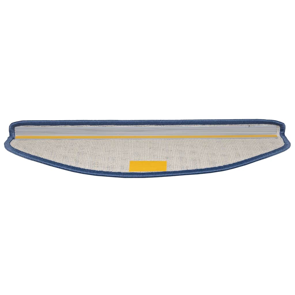 Protections d'escalier autocollantes 15 pcs Bleu 65 x 21 x 4 cm