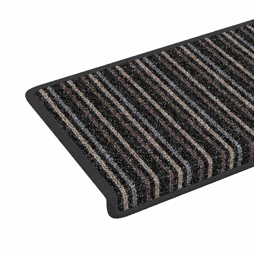 Selbstklebende Treppenschoner 15 pcs Anthrazit 65 x 21 x 4 cm