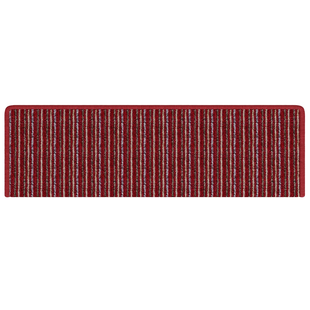 Selbstklebende Treppenschoner 15 pcs Rot 65 x 21 x 4 cm