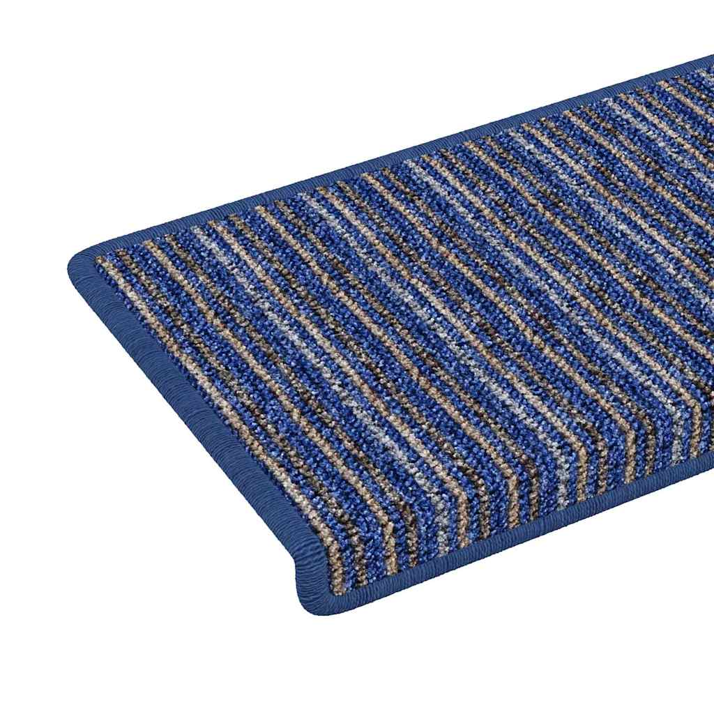 Self-Adhesive Stair Treads 15 pcs Blue 65 x 21 x 4 cm