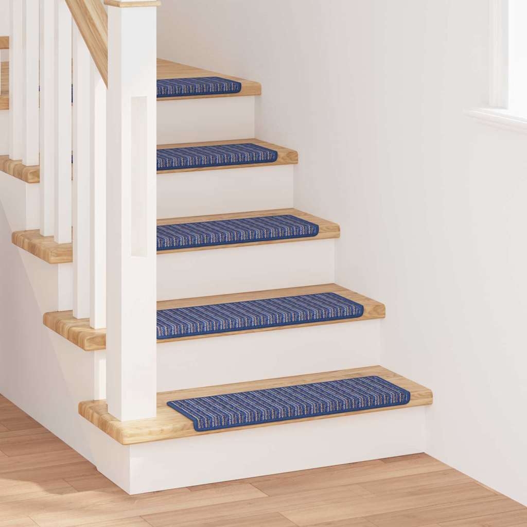Self-Adhesive Stair Treads 15 pcs Blue 65 x 21 x 4 cm