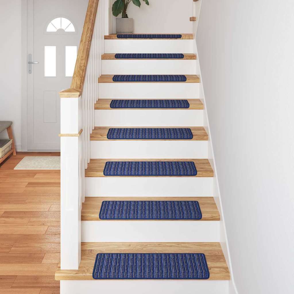 Self-Adhesive Stair Treads 15 pcs Blue 65 x 21 x 4 cm