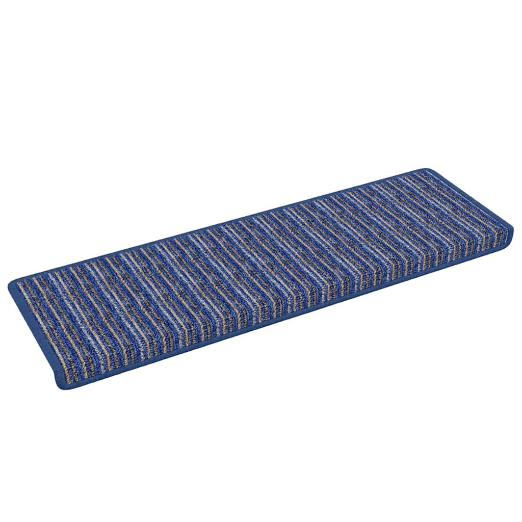 Self-Adhesive Stair Treads 15 pcs Blue 65 x 21 x 4 cm