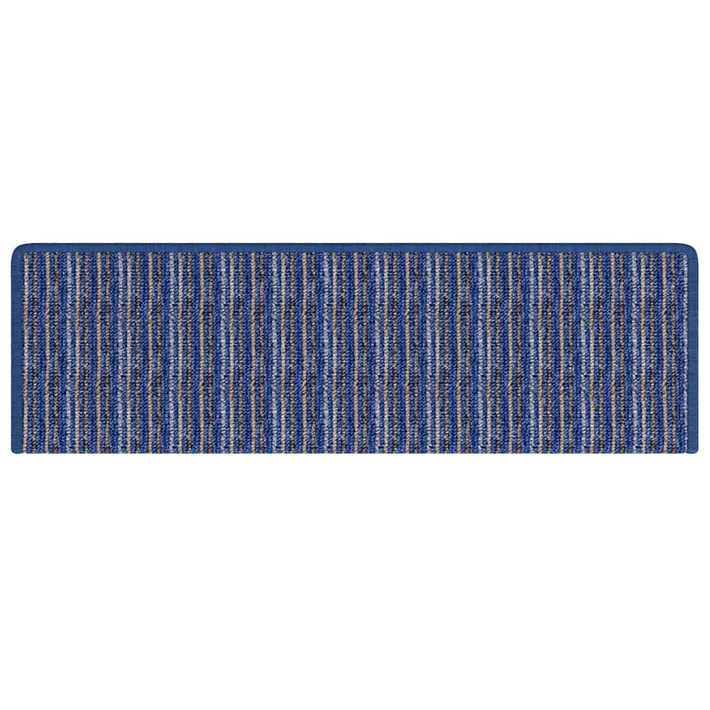 Self-Adhesive Stair Treads 15 pcs Blue 65 x 21 x 4 cm