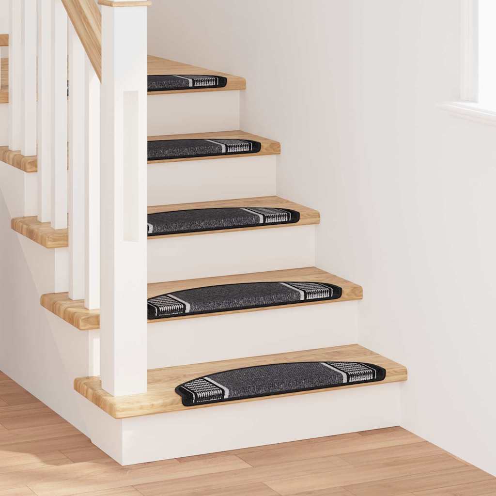 Selbstklebende Treppenschoner 15 pcs Anthrazit 65 x 21 x 4 cm