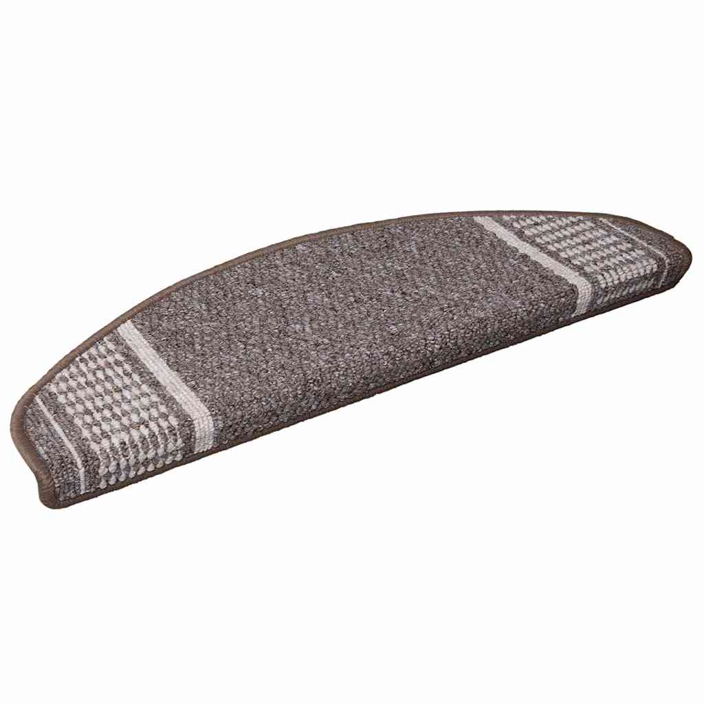 Protecteurs d'escalier auto-adhésifs 15 pcs Marron 65 x 21 x 4 cm
