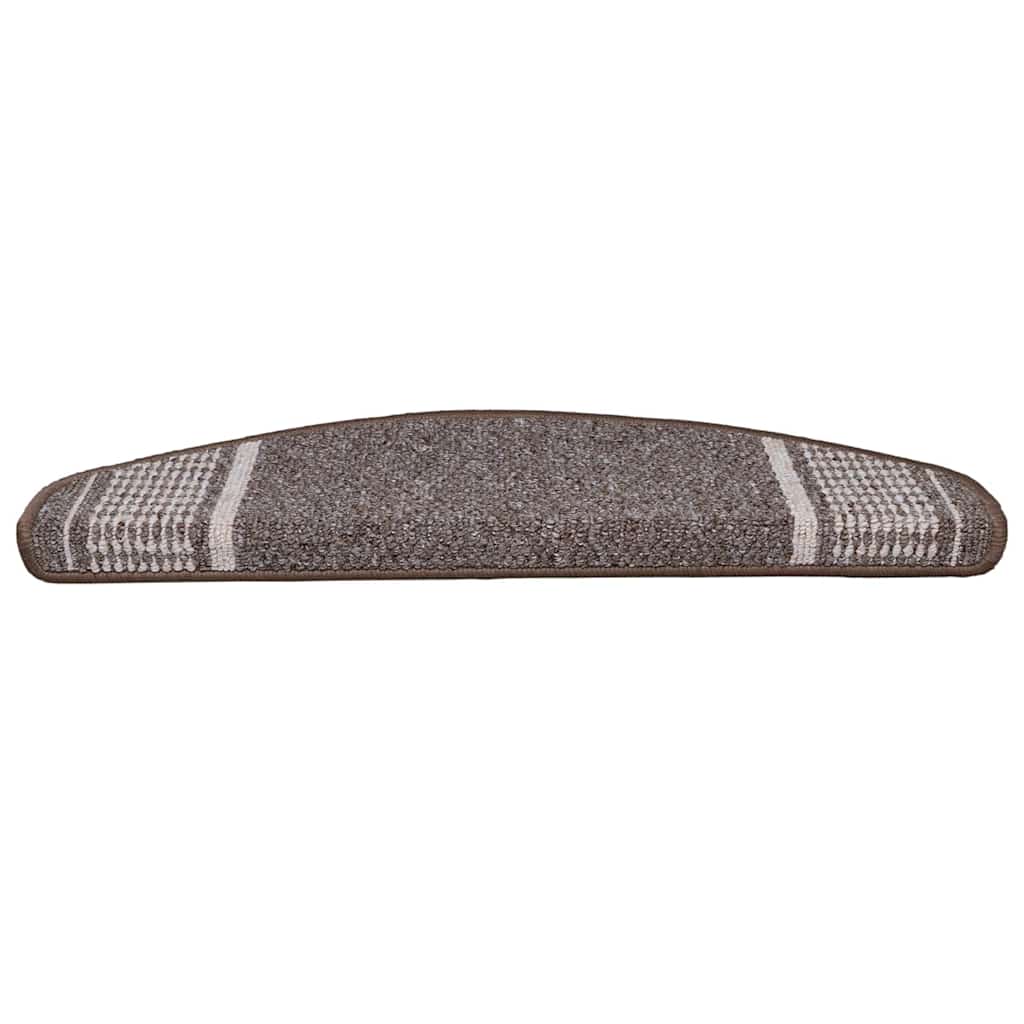 Protecteurs d'escalier auto-adhésifs 15 pcs Marron 65 x 21 x 4 cm