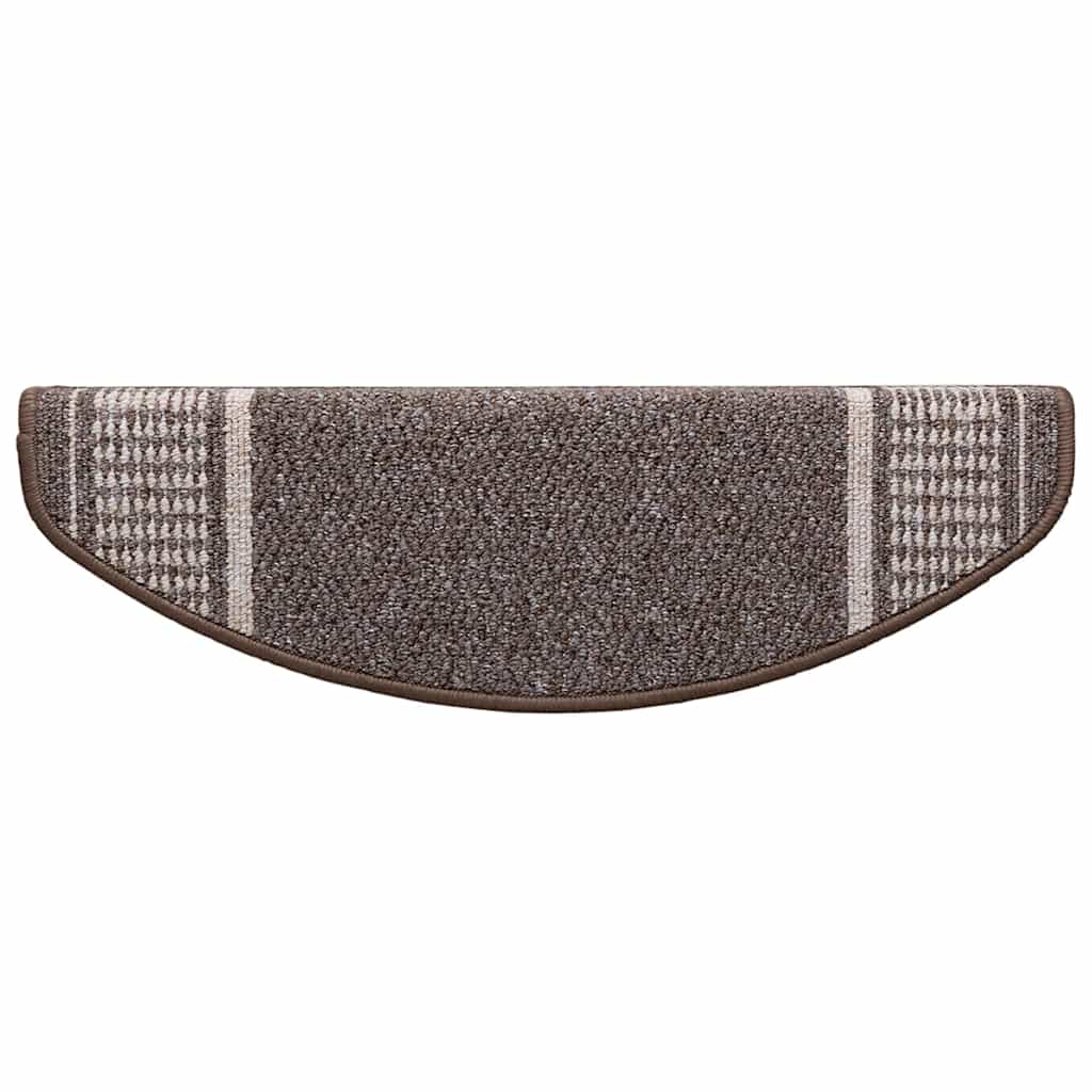 Protecteurs d'escalier auto-adhésifs 15 pcs Marron 65 x 21 x 4 cm
