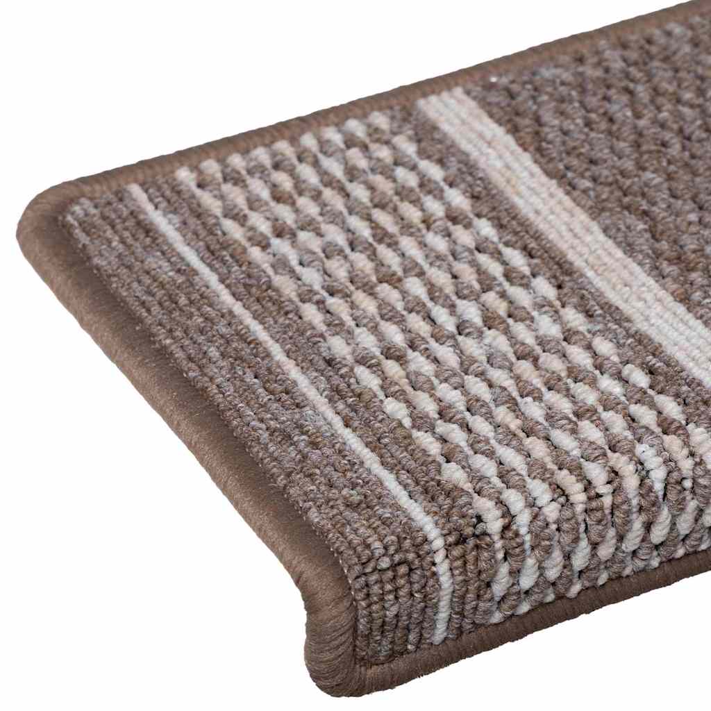 Tapis de marche adhésifs 15 pcs Marron 65 x 21 x 4 cm