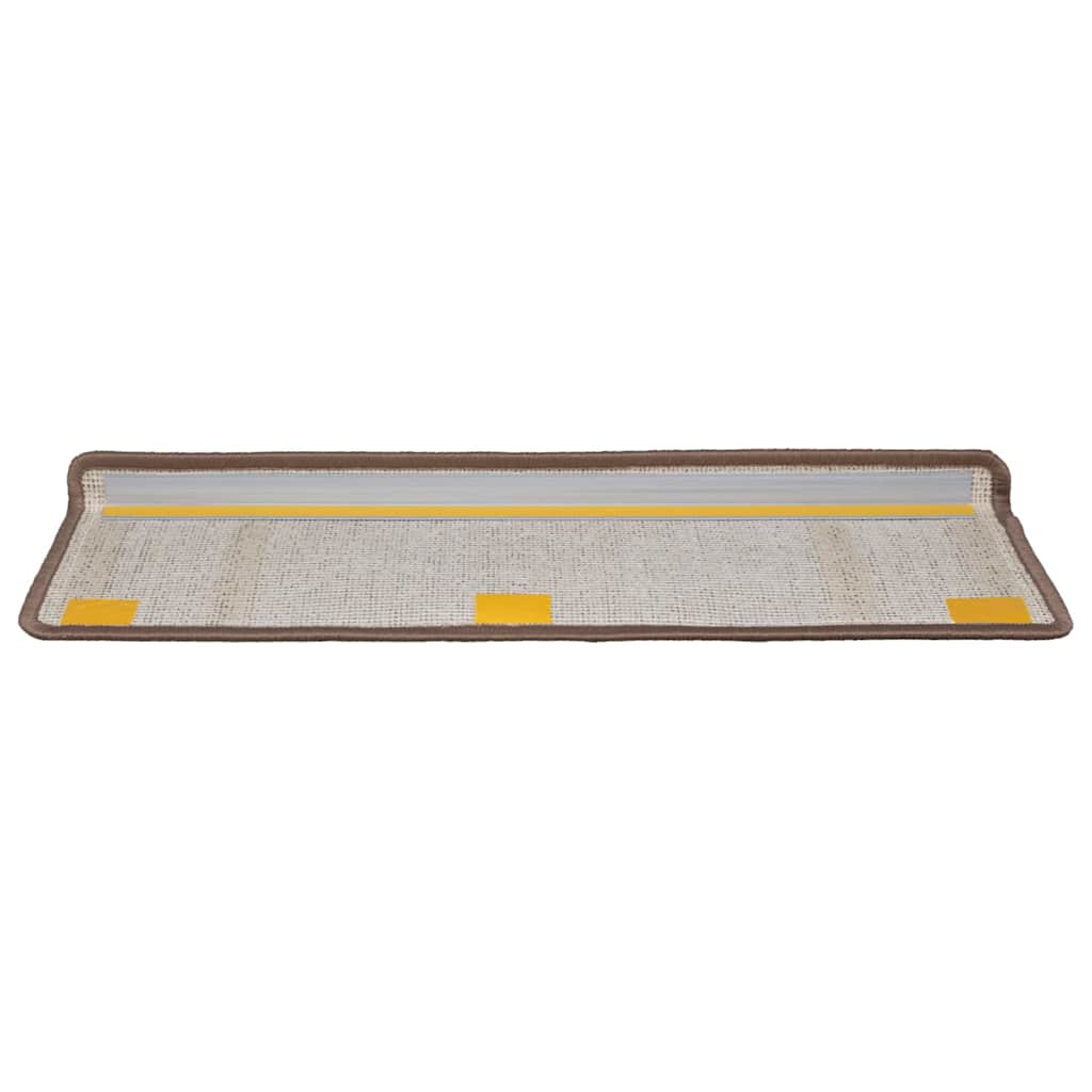Tapis de marche adhésifs 15 pcs Marron 65 x 21 x 4 cm