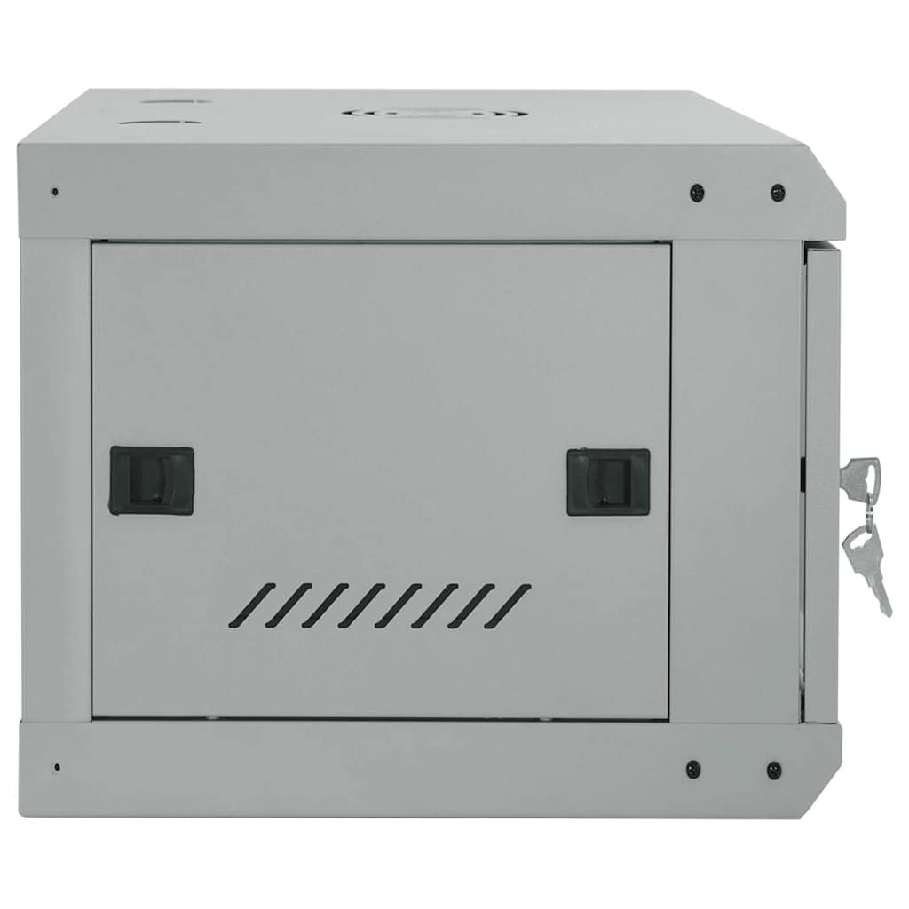 Netzwerkschrank mit Speicher Grau 60 x 35 x 28 cm Stahl