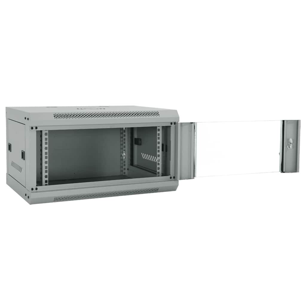 Armoire réseau avec rangement Gris 60 x 45 x 35 cm Acier