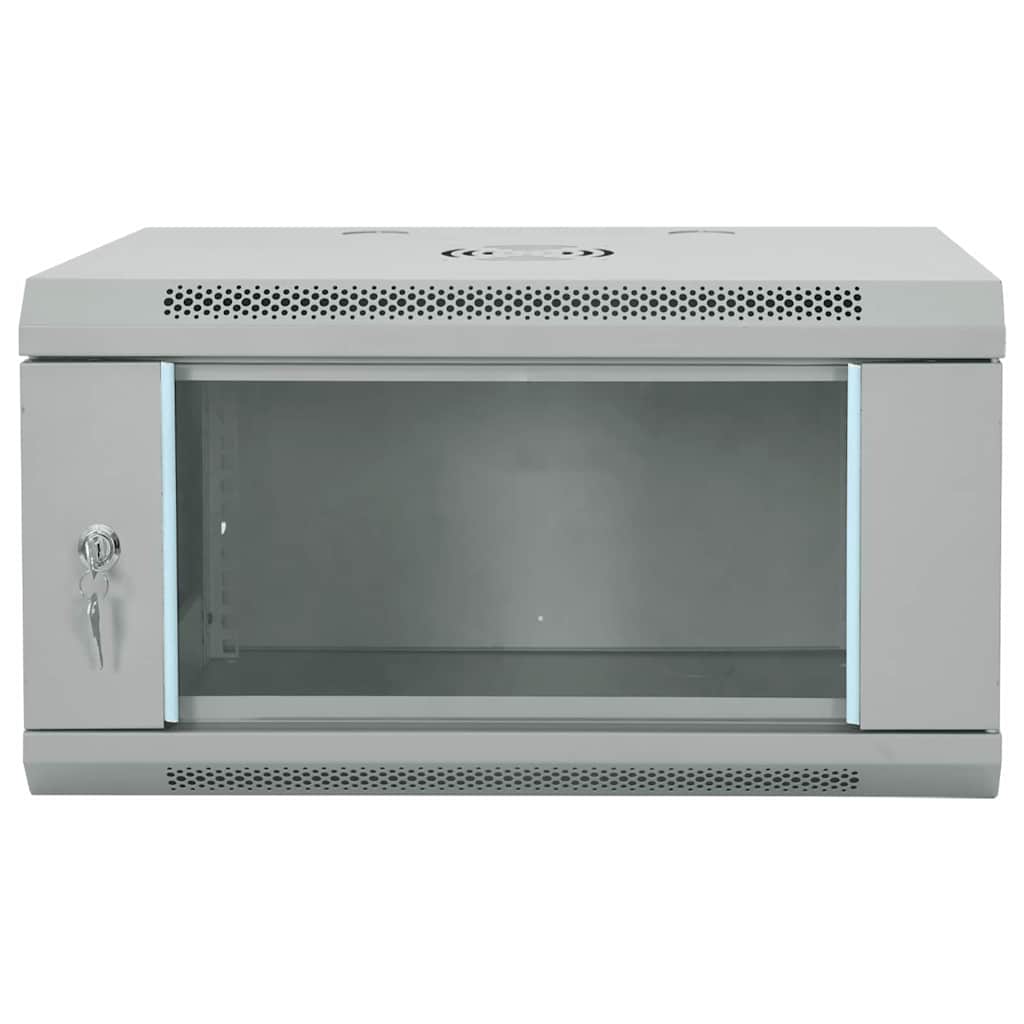 Armoire réseau avec rangement Gris 60 x 45 x 35 cm Acier