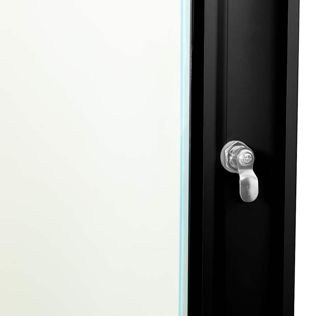 Armoire réseau avec rangement Noir 60 x 60 x 35 cm Acier