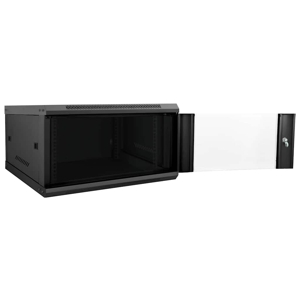 Armoire réseau avec rangement Noir 60 x 60 x 35 cm Acier