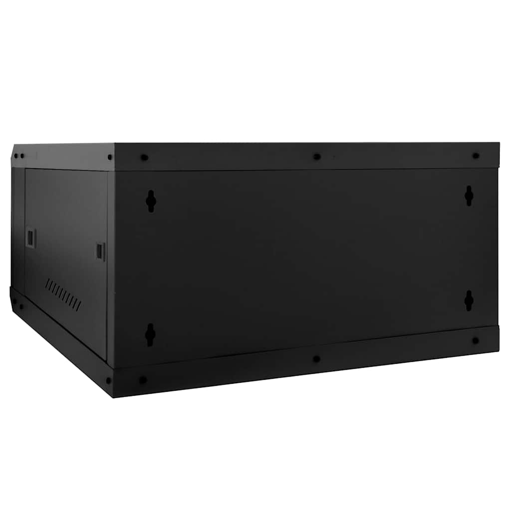 Armoire réseau avec rangement Noir 60 x 60 x 35 cm Acier