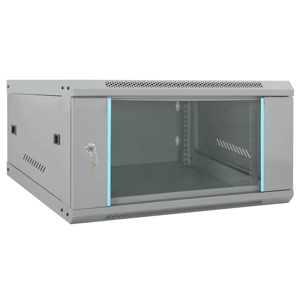 Armoire réseau avec rangement Gris 60 x 60 x 35 cm Acier