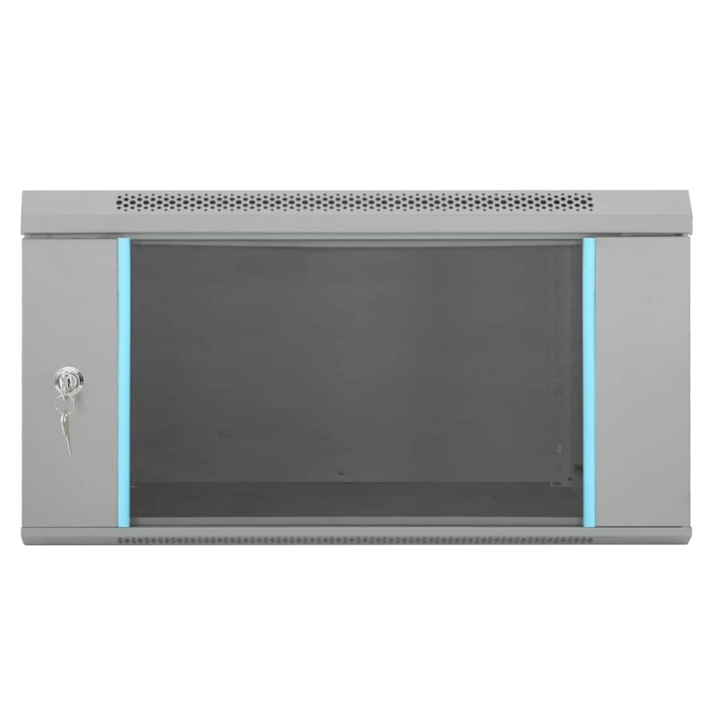 Armoire réseau avec rangement Gris 60 x 60 x 35 cm Acier