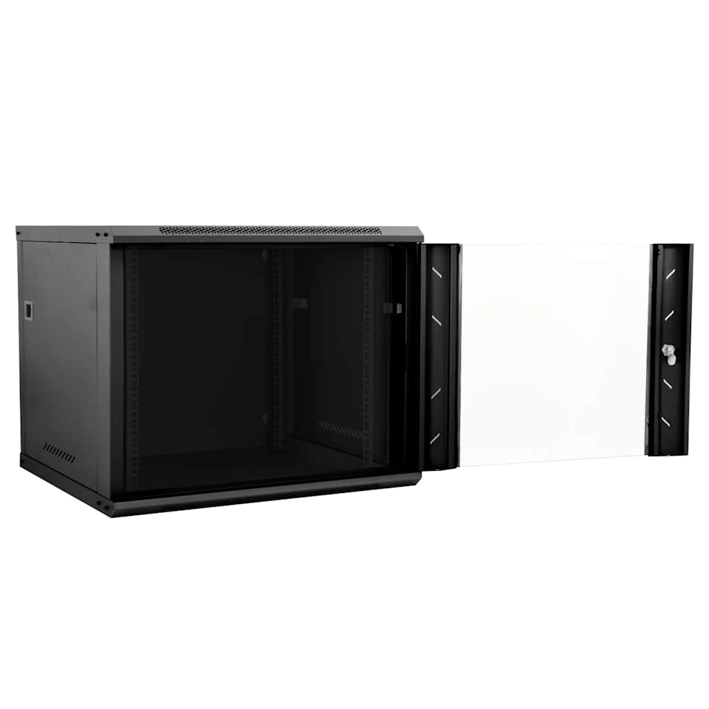 Armoire réseau avec mémoire Noir 60 x 60 x 50 cm Acier