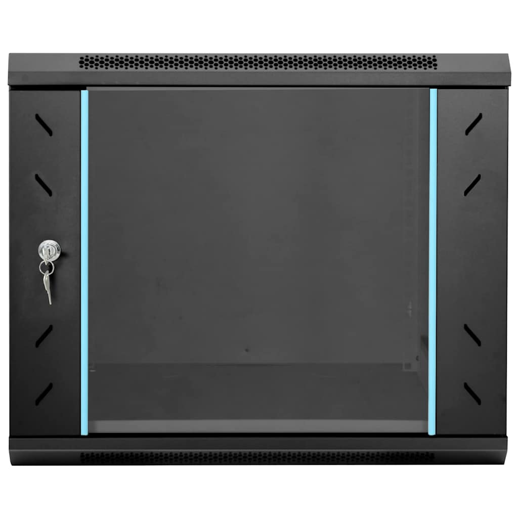 Armoire réseau avec mémoire Noir 60 x 60 x 50 cm Acier