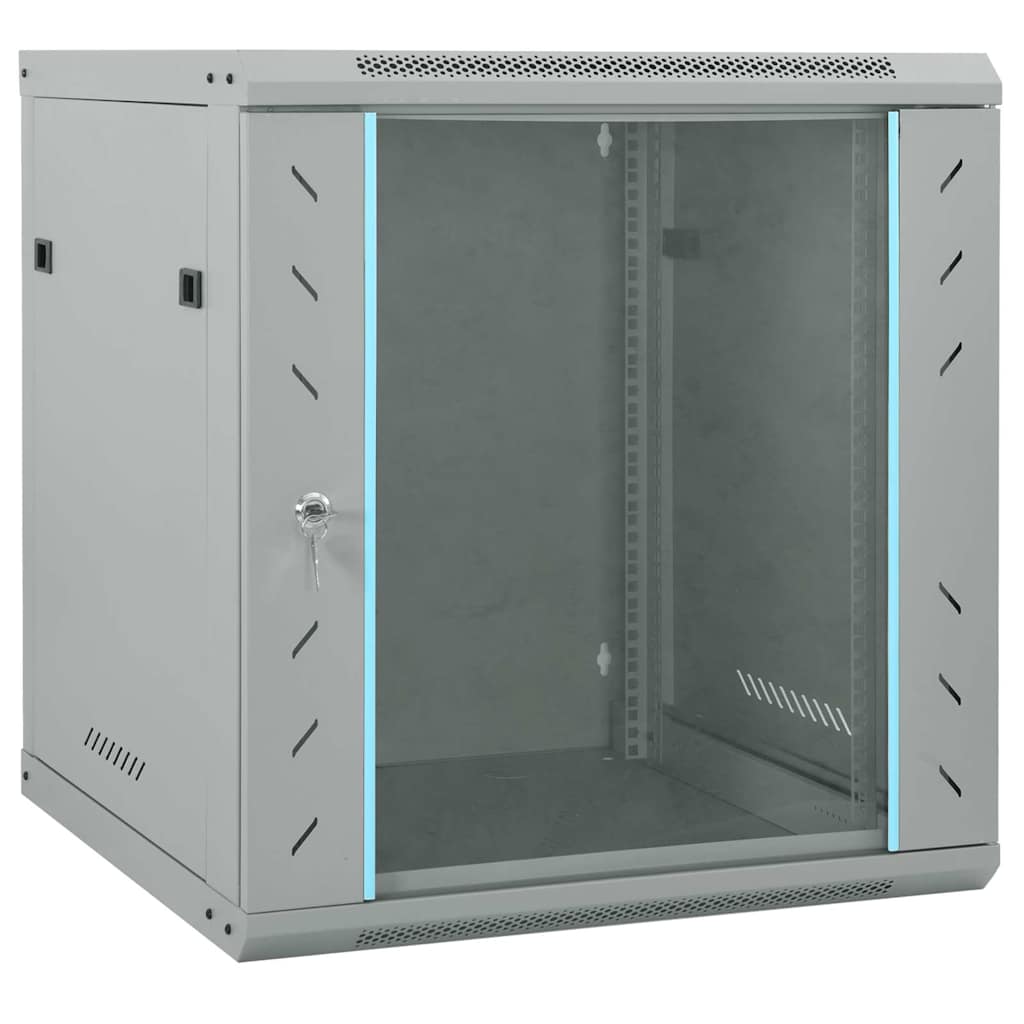 Armoire réseau avec rangement Gris 60 x 45 x 65 cm Acier