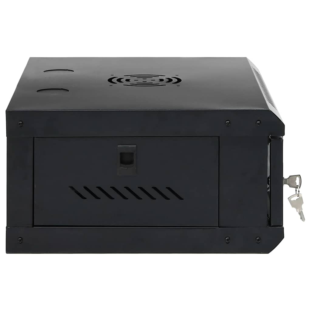 Armoire réseau avec rangement Noir 53 x 35 x 21 cm Acier