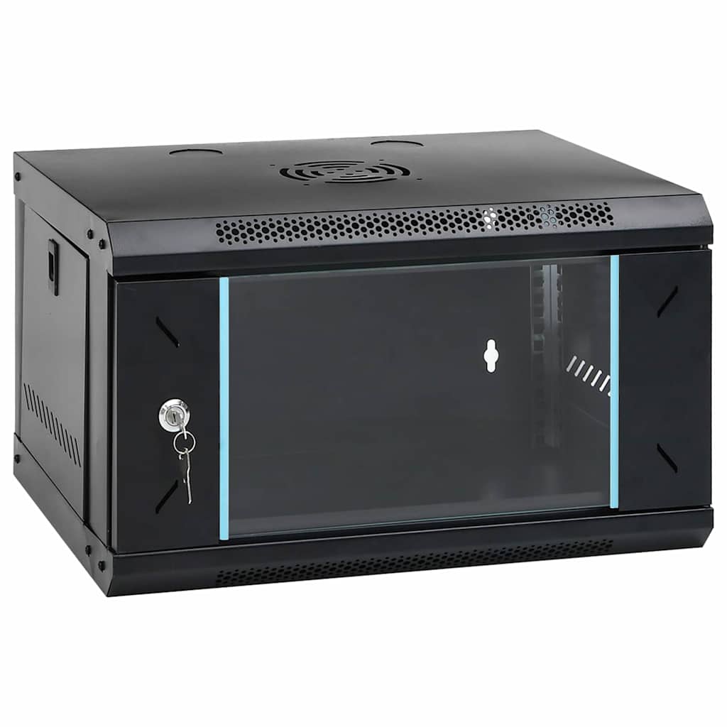 Armoire de brassage avec rangement Noir 53 x 45 x 30 cm Acier