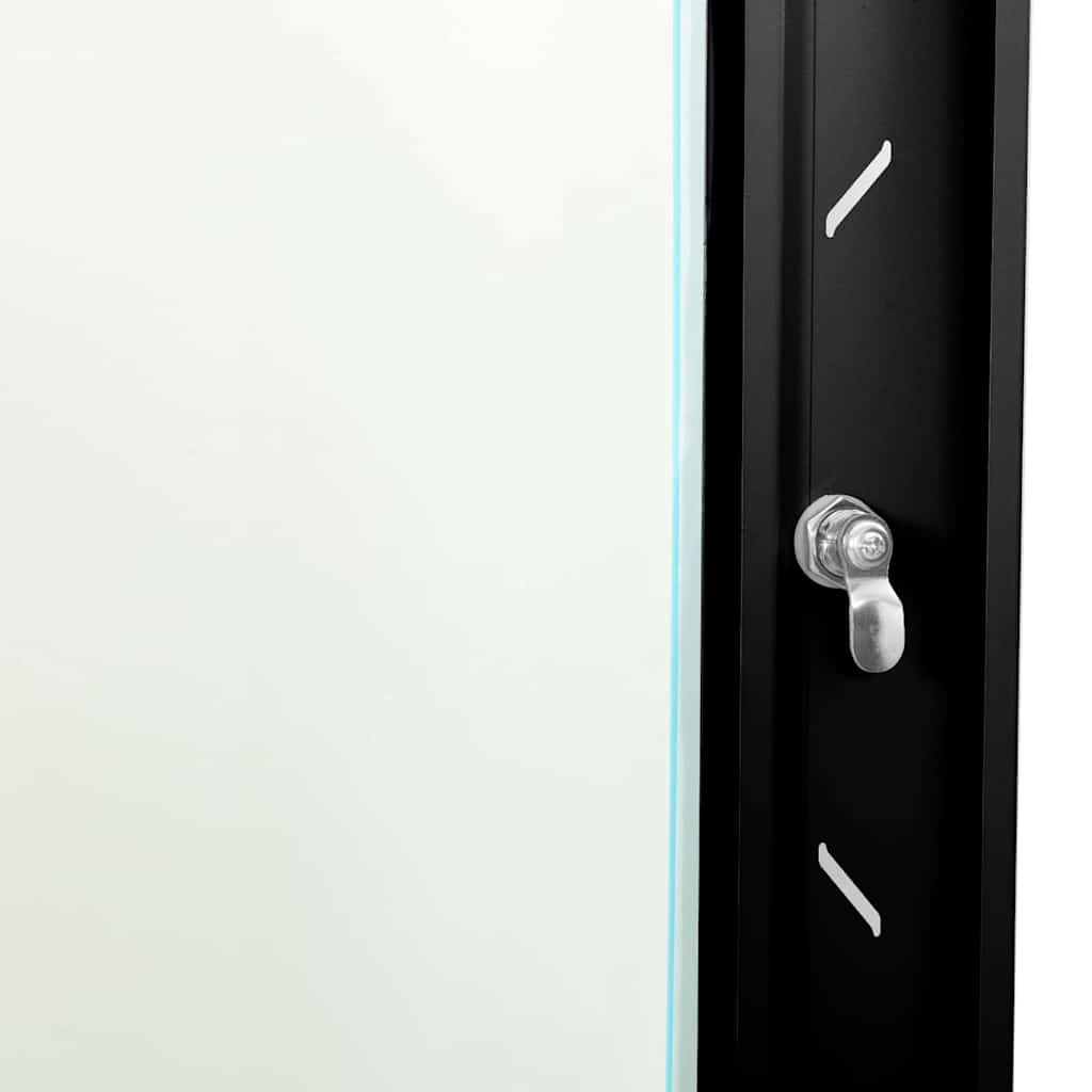 Armoire de réseau avec rangement Noir 53 x 60 x 30 cm Acier