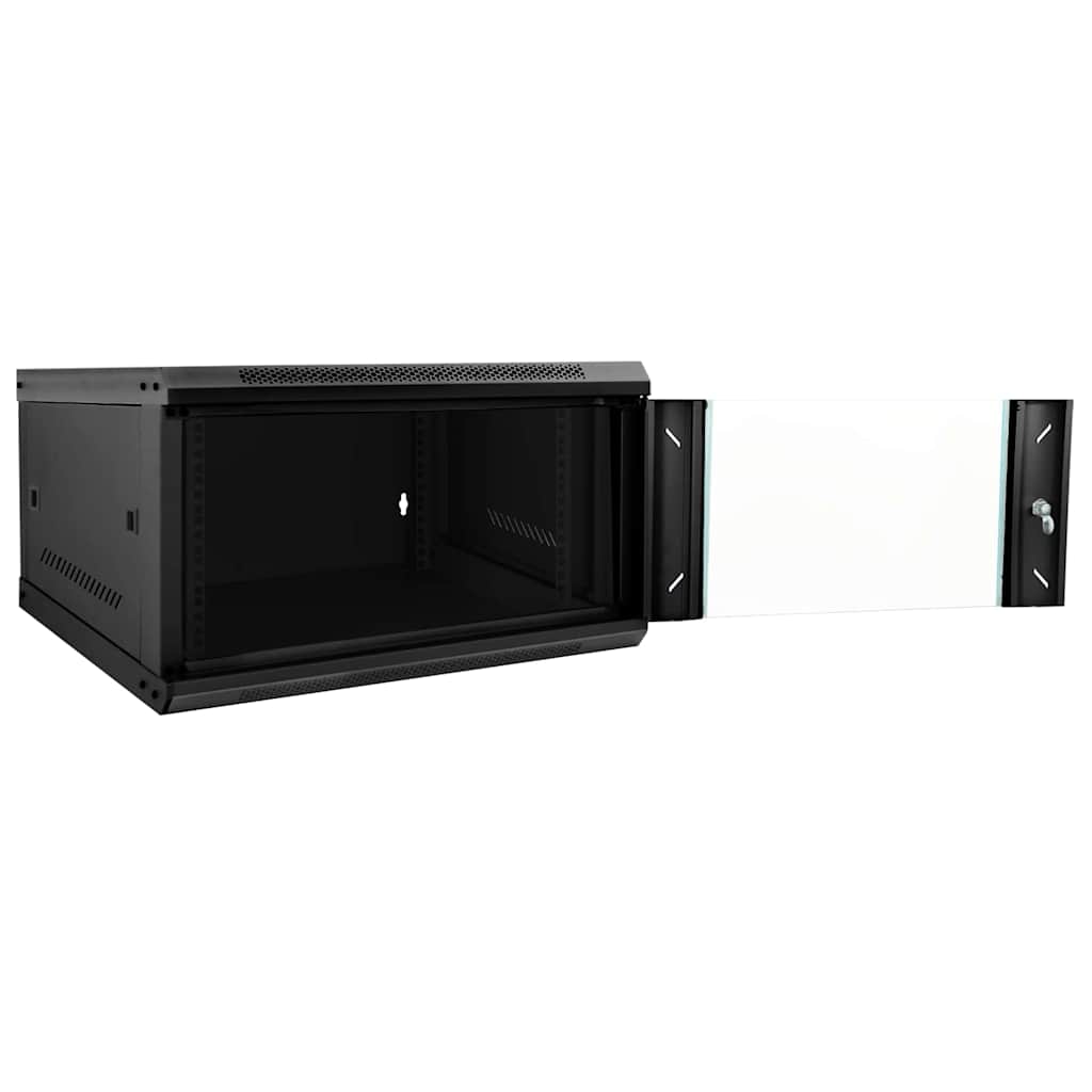 Armoire de réseau avec rangement Noir 53 x 60 x 30 cm Acier